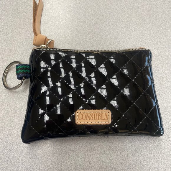 Consuela Handbags - Consuela Jax Black Quilted Pouch